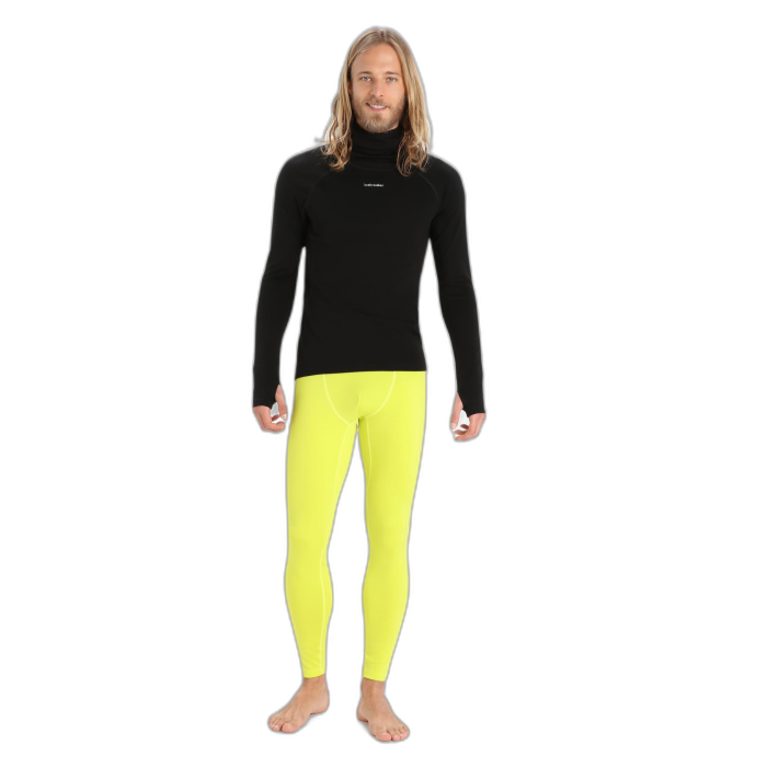 Golf męski ICEBREAKER Merino Fine LS Roll 56Ko /  czarny