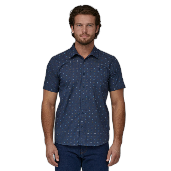 Koszula męska PATAGONIA Go To S/S /  granatowy