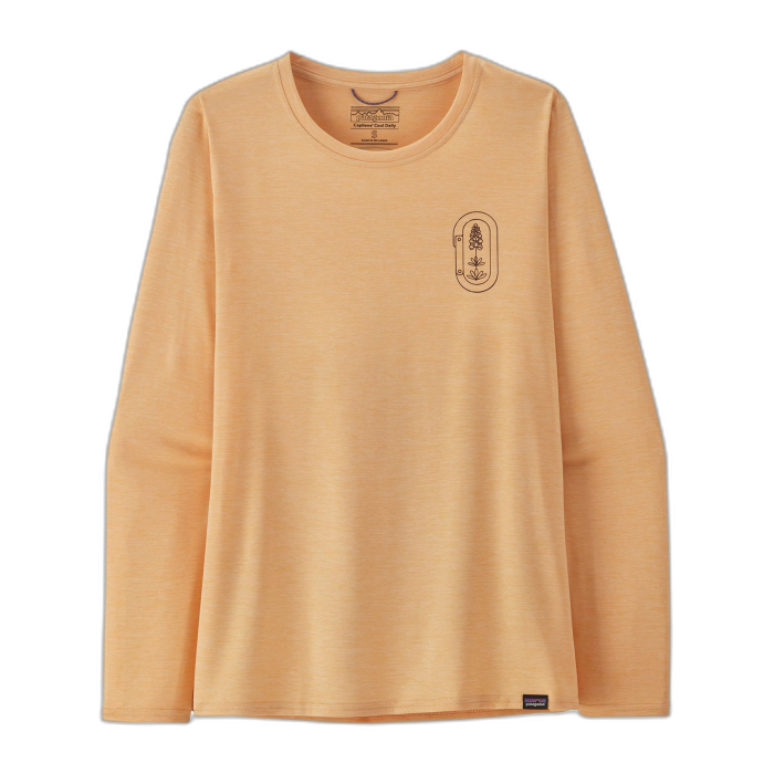 Koszulka damska PATAGONIA Capilene Cool Daily Graphic L/S /  pomarańczowy