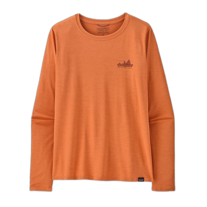 Koszulka damska PATAGONIA Capilene Cool Daily Graphic L/S /  pomarańczowy