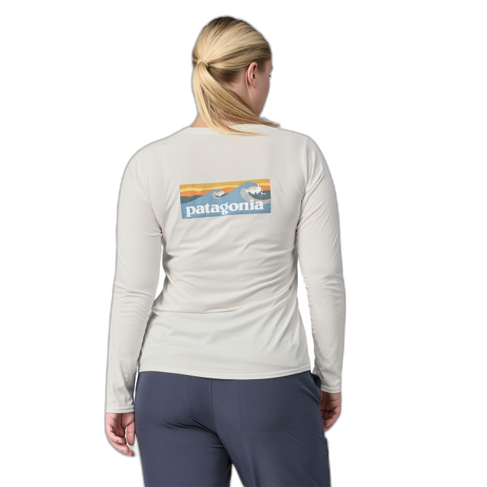 Koszulka damska PATAGONIA Capilene Cool Daily Graphic L/S /  biały