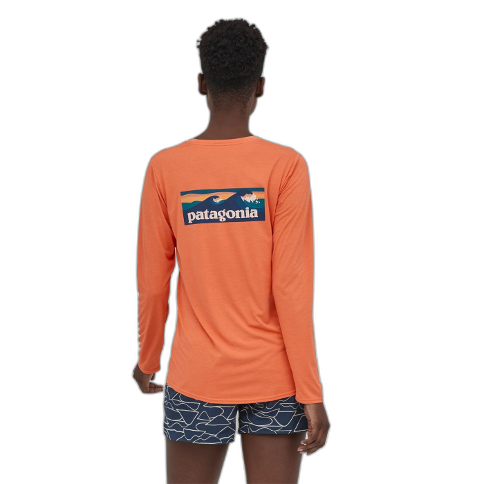 Koszulka damska PATAGONIA Capilene Cool Daily Graphic L/S /  pomarańczowy