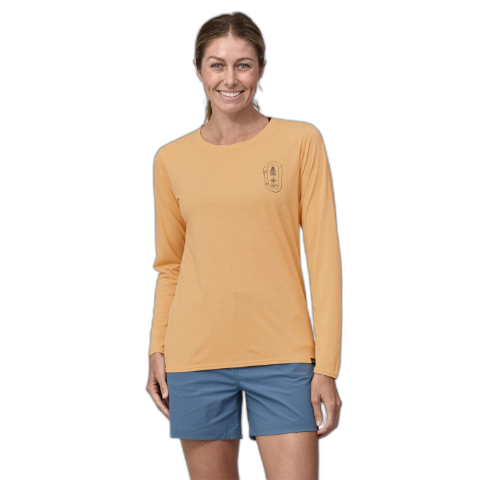 Koszulka damska PATAGONIA Capilene Cool Daily Graphic L/S /  pomarańczowy