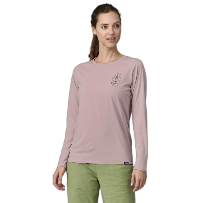 Koszulka damska PATAGONIA Capilene Cool Daily Graphic L/S /  fioletowy