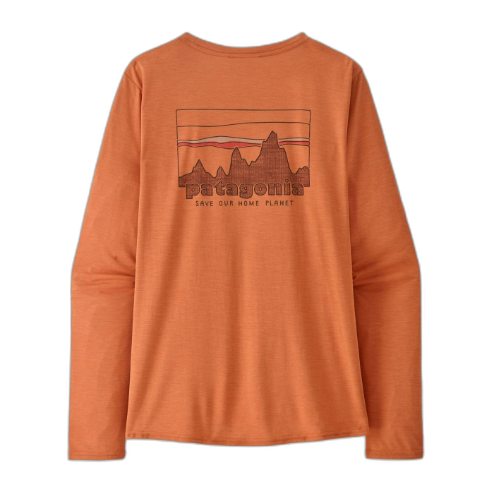 Koszulka damska PATAGONIA Capilene Cool Daily Graphic L/S /  pomarańczowy