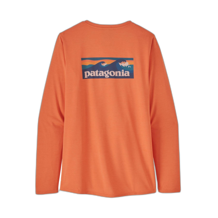Koszulka damska PATAGONIA Capilene Cool Daily Graphic L/S /  pomarańczowy