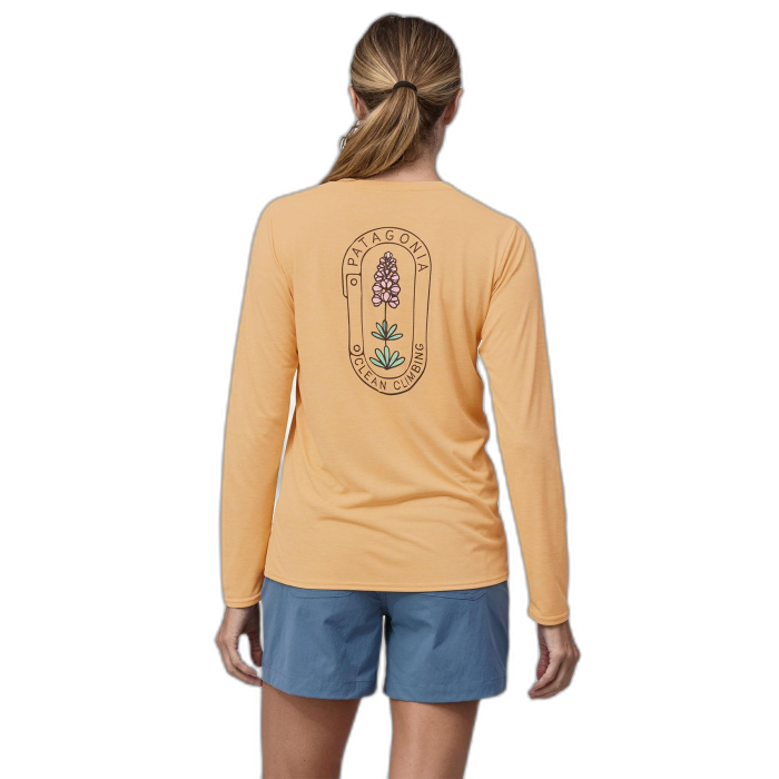 Koszulka damska PATAGONIA Capilene Cool Daily Graphic L/S /  pomarańczowy