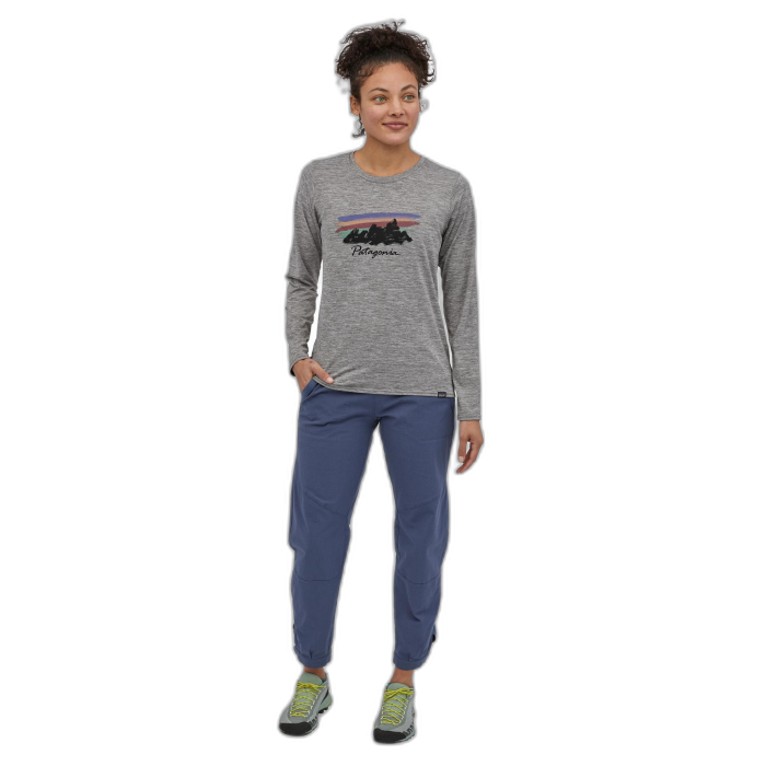 Koszulka damska PATAGONIA Capilene Cool Daily Graphic L/S /  szary