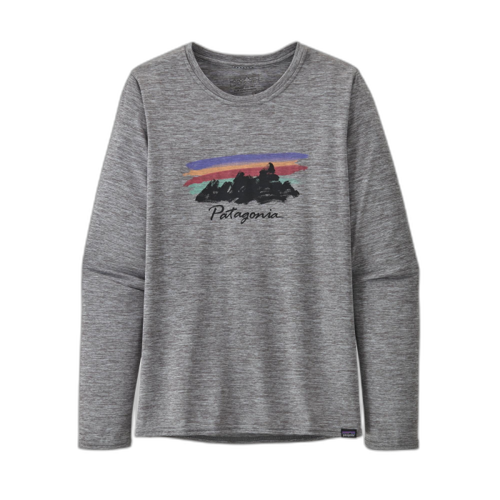 Koszulka damska PATAGONIA Capilene Cool Daily Graphic L/S /  szary