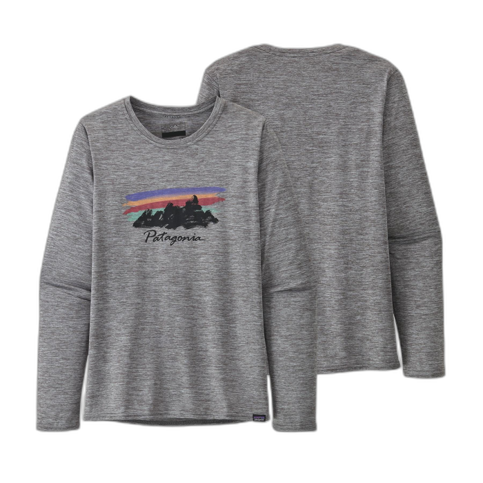 Koszulka damska PATAGONIA Capilene Cool Daily Graphic L/S /  szary