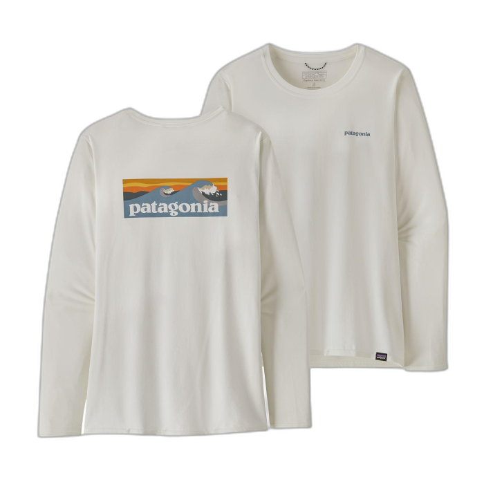Koszulka damska PATAGONIA Capilene Cool Daily Graphic L/S /  biały