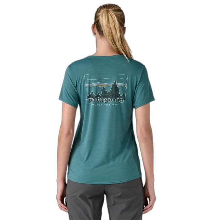 Koszulka damska PATAGONIA Capilene Cool Daily Graphic S/S /  zielony