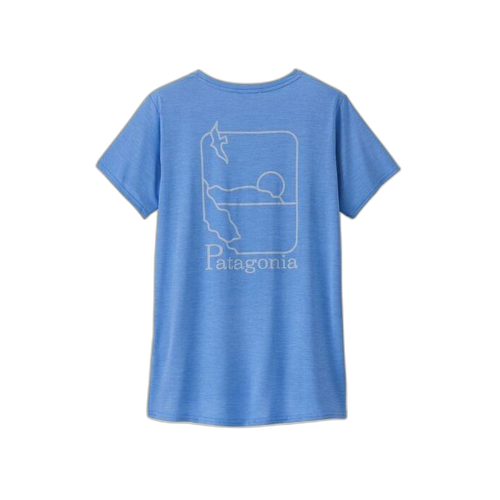 Koszulka damska PATAGONIA Capilene Cool Daily Graphic S/S /  niebieski