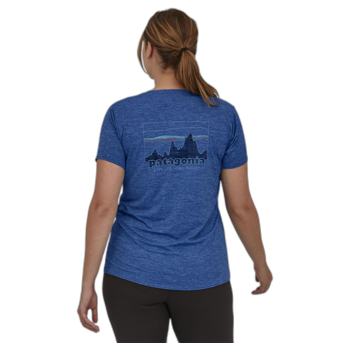 Koszulka damska PATAGONIA Capilene Cool Daily Graphic S/S /  niebieski