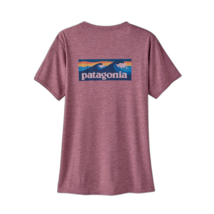 Koszulka damska PATAGONIA Capilene Cool Daily Graphic S/S /  czerwony