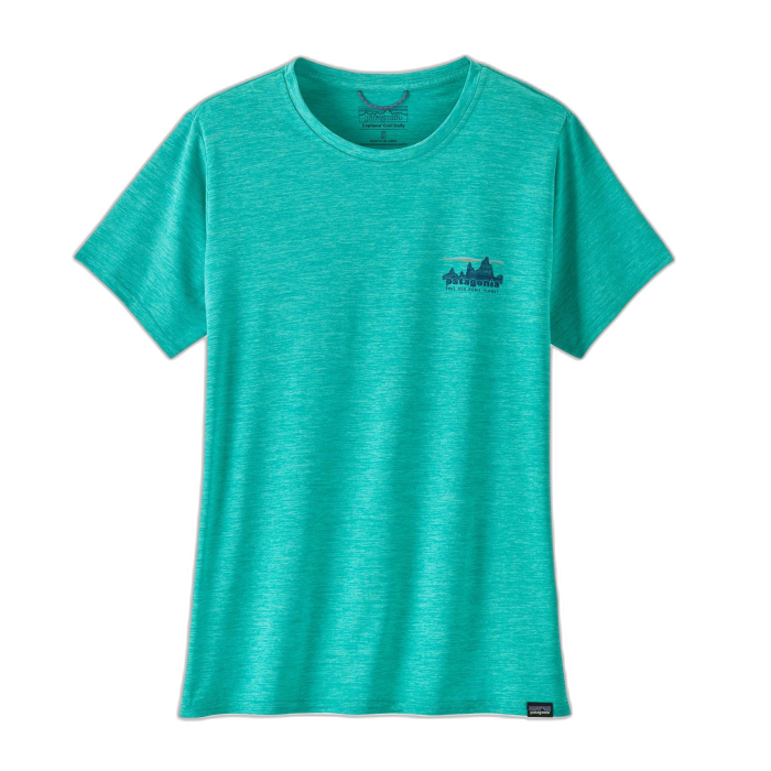 Koszulka damska PATAGONIA Capilene Cool Daily Graphic S/S /  zielony