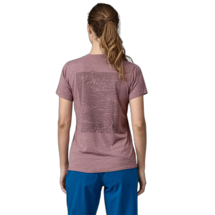 Koszulka damska PATAGONIA Capilene Cool Daily Graphic S/S /  różowy