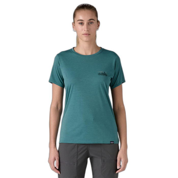 Koszulka damska PATAGONIA Capilene Cool Daily Graphic S/S /  zielony