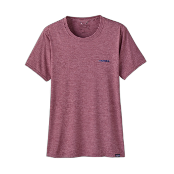 Koszulka damska PATAGONIA Capilene Cool Daily Graphic S/S /  czerwony