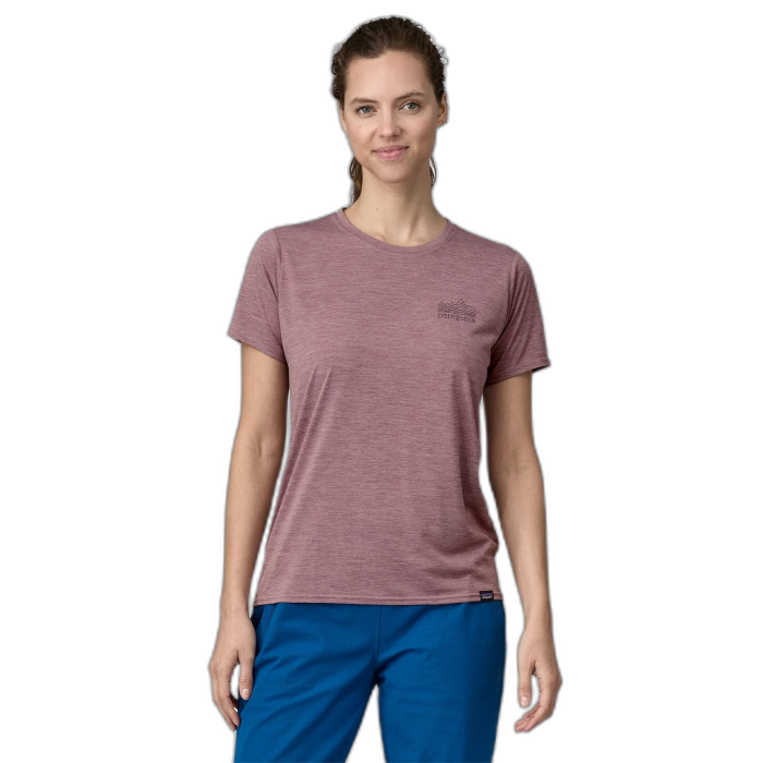 Koszulka damska PATAGONIA Capilene Cool Daily Graphic S/S /  różowy