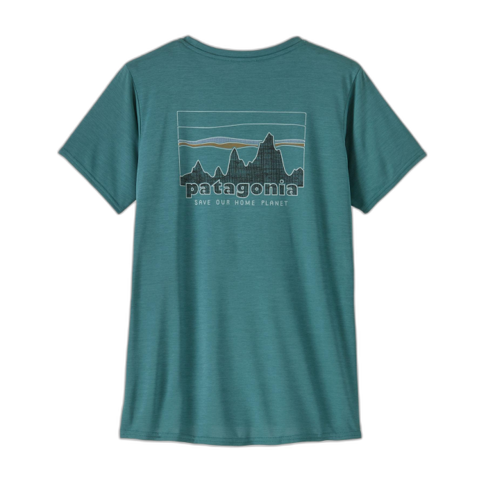 Koszulka damska PATAGONIA Capilene Cool Daily Graphic S/S /  zielony