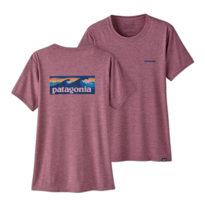 Koszulka damska PATAGONIA Capilene Cool Daily Graphic S/S /  czerwony