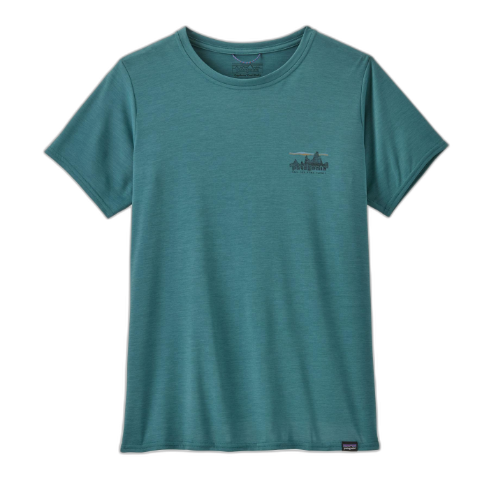 Koszulka damska PATAGONIA Capilene Cool Daily Graphic S/S /  zielony