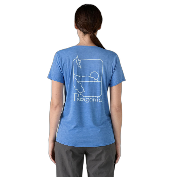 Koszulka damska PATAGONIA Capilene Cool Daily Graphic S/S /  niebieski