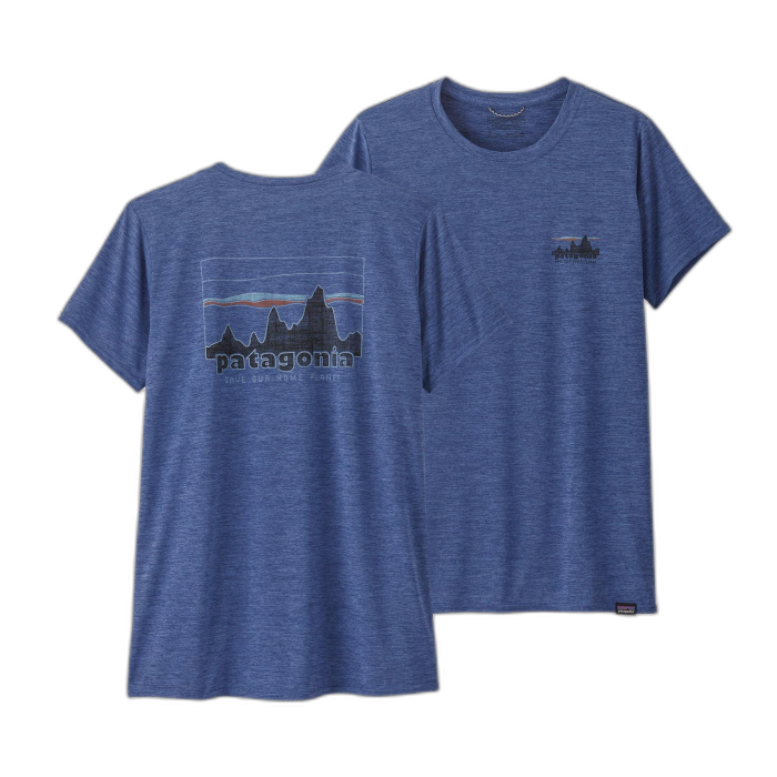 Koszulka damska PATAGONIA Capilene Cool Daily Graphic S/S /  niebieski