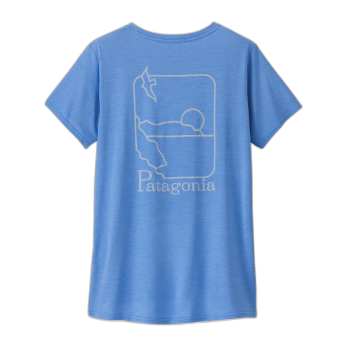 Koszulka damska PATAGONIA Capilene Cool Daily Graphic S/S /  niebieski