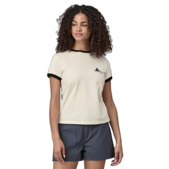 Koszulka damska PATAGONIA Chouinard S/S /  biały