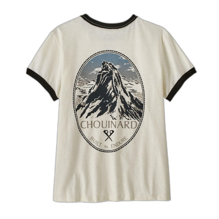 Koszulka damska PATAGONIA Chouinard S/S /  biały