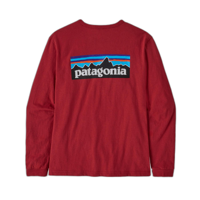 Koszulka damska PATAGONIA P-6 Logo L/S /  czerwony