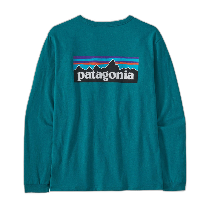 Koszulka damska PATAGONIA P-6 Logo L/S /  niebieski
