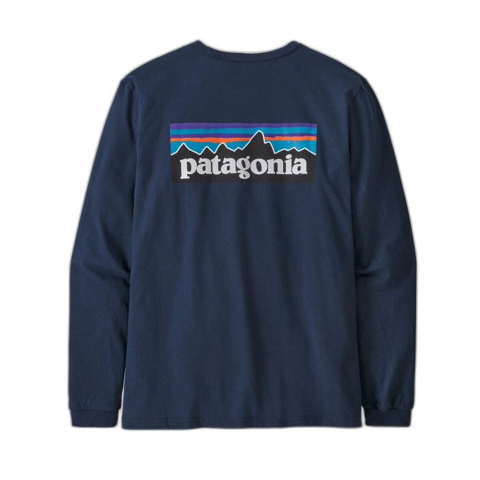 Koszulka damska PATAGONIA P-6 Logo L/S /  granatowy