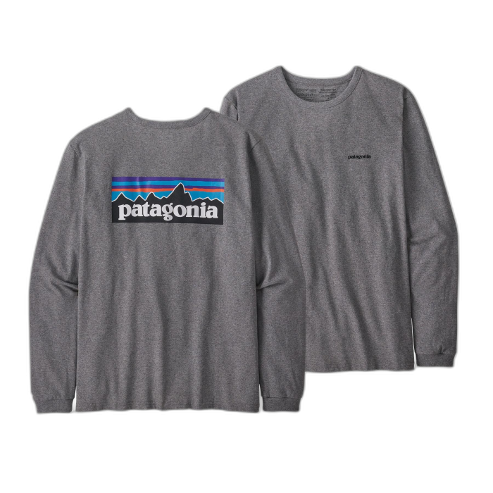 Koszulka damska PATAGONIA P-6 Logo L/S /  szary