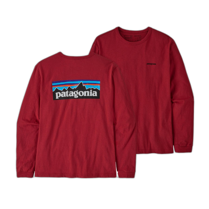 Koszulka damska PATAGONIA P-6 Logo L/S /  czerwony
