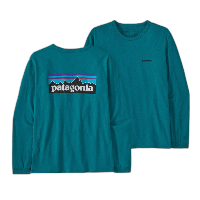 Koszulka damska PATAGONIA P-6 Logo L/S /  niebieski