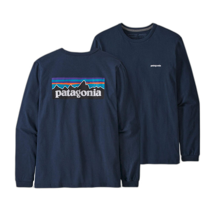 Koszulka damska PATAGONIA P-6 Logo L/S /  granatowy