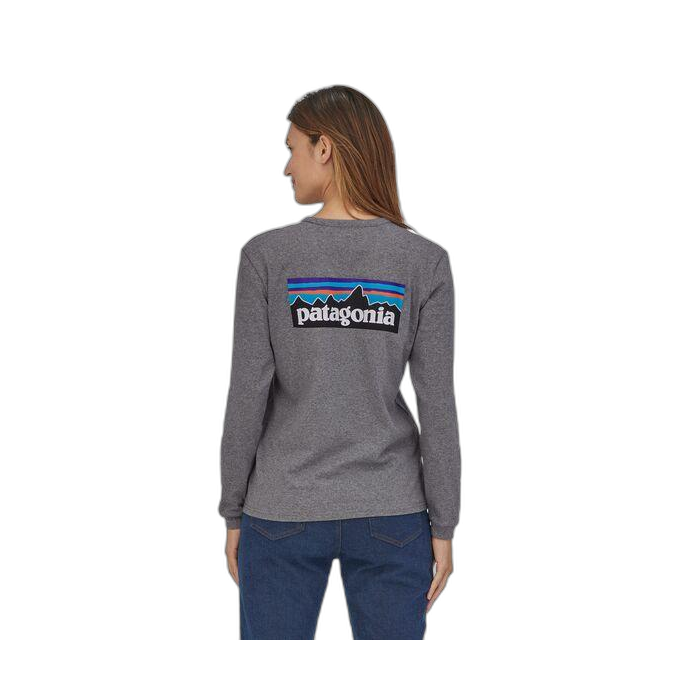 Koszulka damska PATAGONIA P-6 Logo L/S /  szary