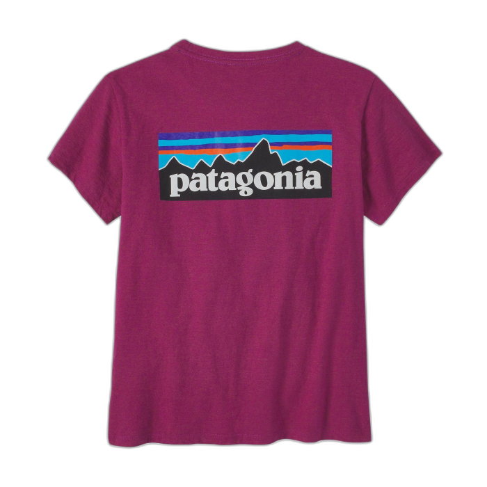 Koszulka damska PATAGONIA P-6 Logo S/S /  różowy