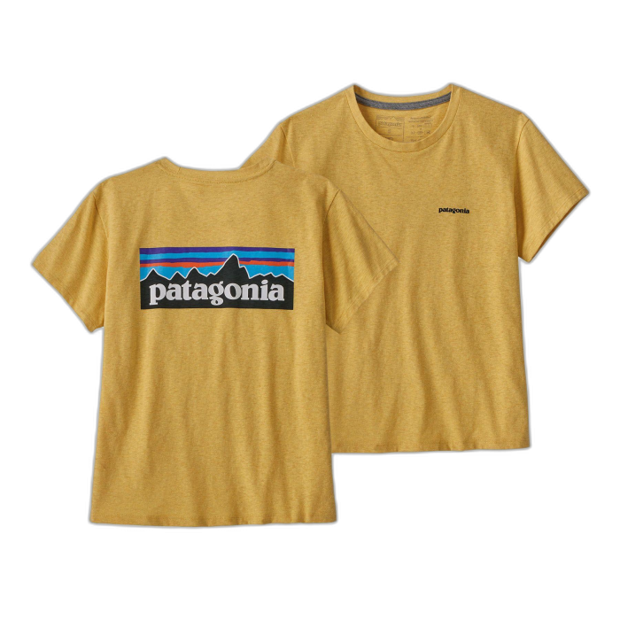Koszulka damska PATAGONIA P-6 Logo S/S /  żółty
