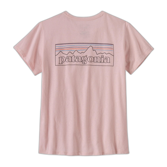 Koszulka damska PATAGONIA P-6 Logo S/S /  różowy