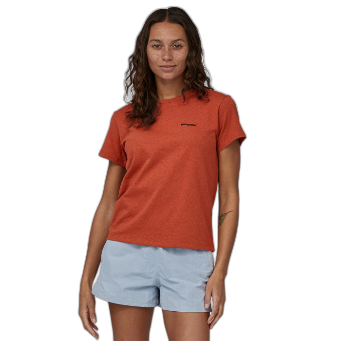Koszulka damska PATAGONIA P-6 Logo S/S /  czerwony
