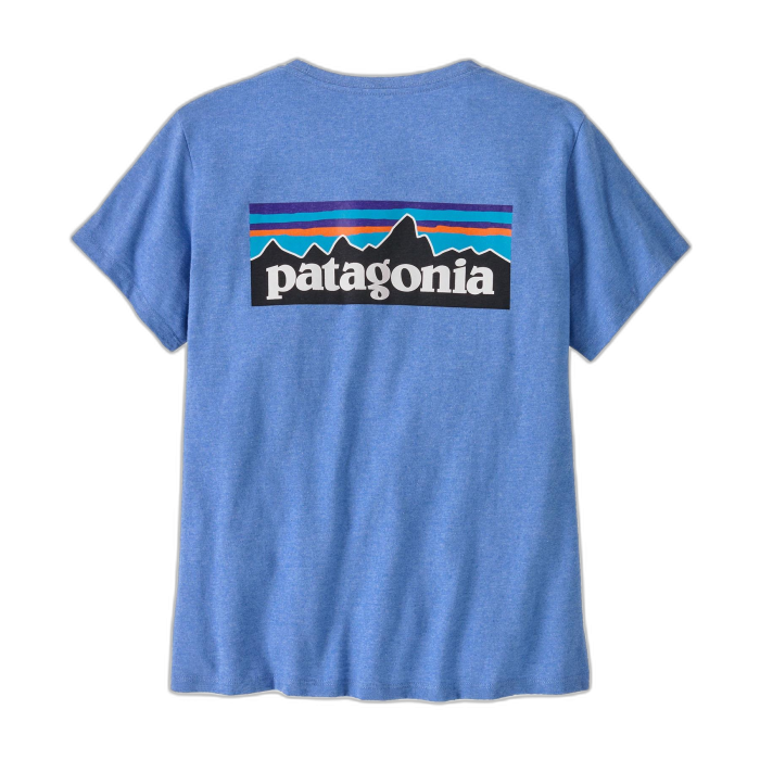 Koszulka damska PATAGONIA P-6 Logo S/S /  niebieski