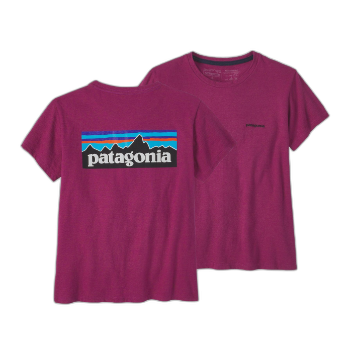 Koszulka damska PATAGONIA P-6 Logo S/S /  różowy