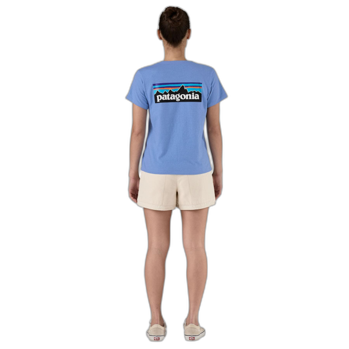 Koszulka damska PATAGONIA P-6 Logo S/S /  niebieski