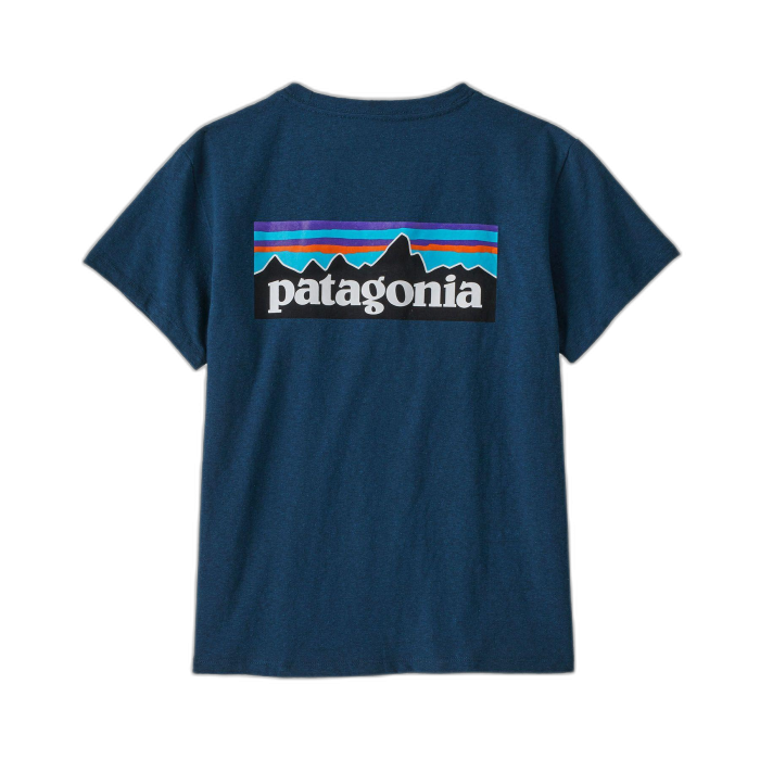 Koszulka damska PATAGONIA P-6 Logo S/S /  niebieski