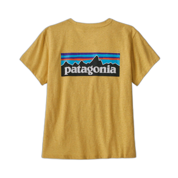 Koszulka damska PATAGONIA P-6 Logo S/S /  żółty