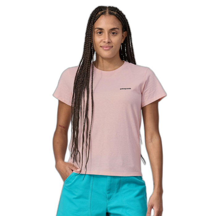 Koszulka damska PATAGONIA P-6 Logo S/S /  różowy